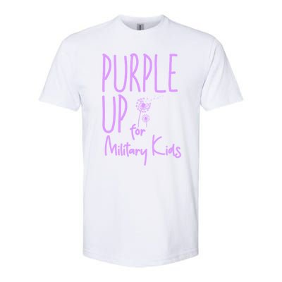 Purple Up For Military Military Month Purple Up Meaningful Gift Softstyle CVC T-Shirt