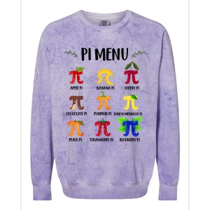 Pi U Funny Pi Day Math Teacher Cute Gift Colorblast Crewneck Sweatshirt