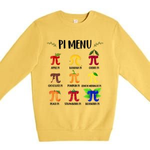 Pi U Funny Pi Day Math Teacher Cute Gift Premium Crewneck Sweatshirt