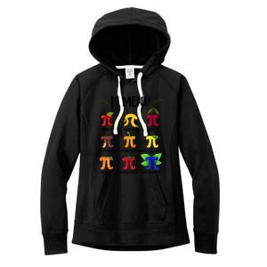 Pi U Funny Pi Day Math Teacher Cute Gift Women's Fleece Hoodie