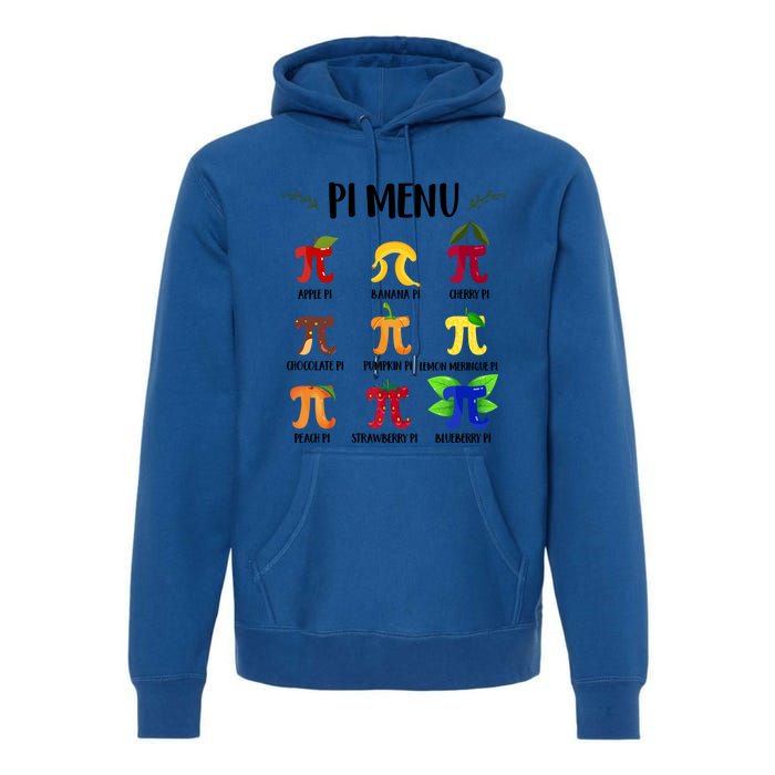 Pi U Funny Pi Day Math Teacher Cute Gift Premium Hoodie