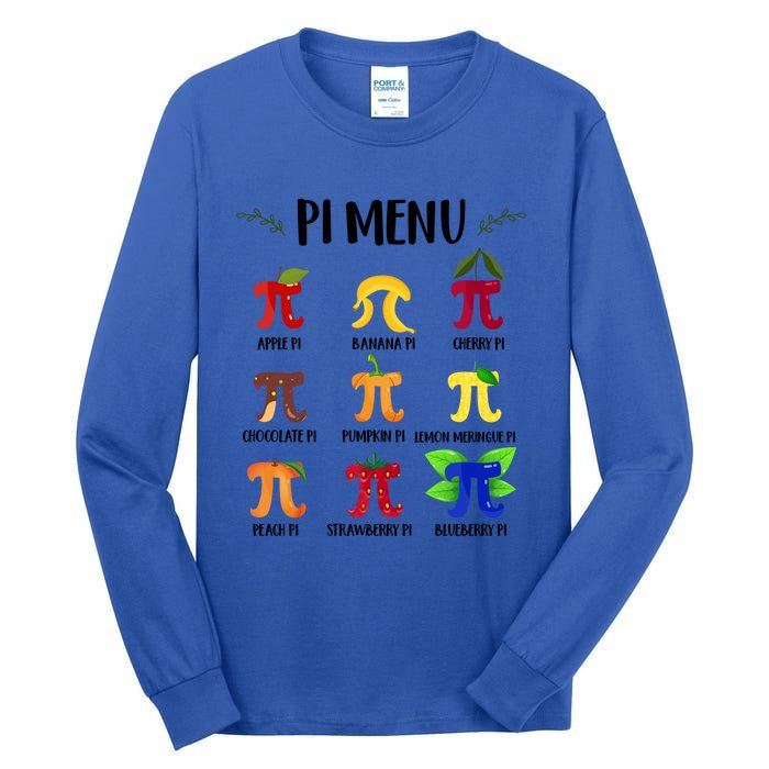 Pi U Funny Pi Day Math Teacher Cute Gift Tall Long Sleeve T-Shirt