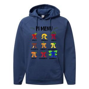 Pi U Funny Pi Day Math Teacher Cute Gift Performance Fleece Hoodie