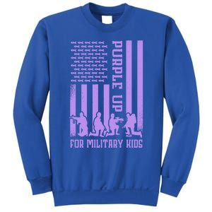 Purple Up For Military Month Military Army Soldier Great Gift Sweatshirt