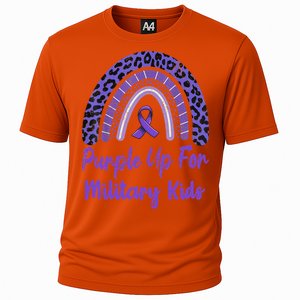 Purple Up For Military Military Month Rainbow Gift Cooling Performance Crew T-Shirt