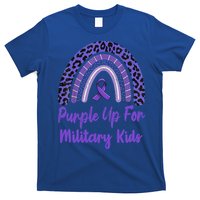 Purple Up For Military Military Month Rainbow Gift T-Shirt