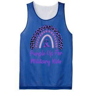 Purple Up For Military Military Month Rainbow Gift Mesh Reversible Basketball Jersey Tank