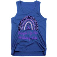 Purple Up For Military Military Month Rainbow Gift Tank Top