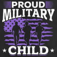 Purple Up for Military Proud Military Child 25L Jumbo Tote