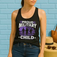 Purple Up for Military Proud Military Child Womens Tank Top