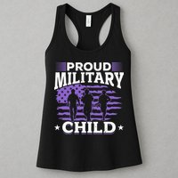Purple Up for Military Proud Military Child Womens Tank Top