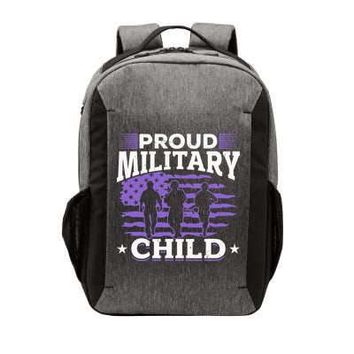 Purple Up for Military Proud Military Child Vector Backpack