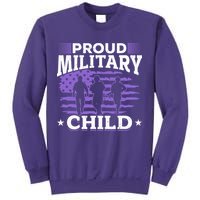 Purple Up for Military Proud Military Child Sweatshirt