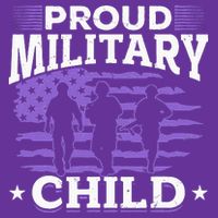 Purple Up for Military Proud Military Child Sweatshirt