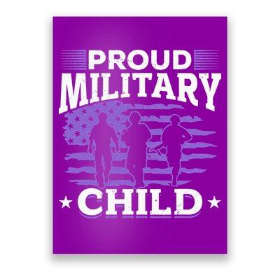 Purple Up for Military Proud Military Child Poster