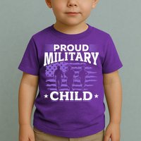 Purple Up for Military Proud Military Child Toddler T-Shirt