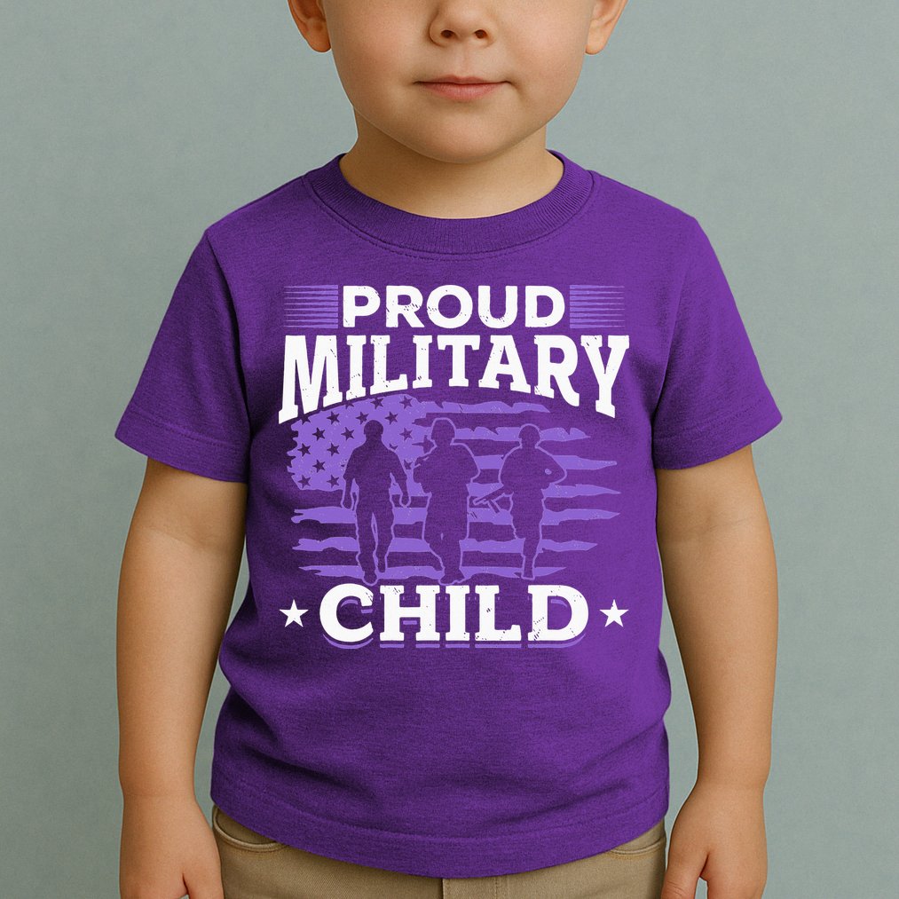Purple Up for Military Proud Military Child Toddler T-Shirt