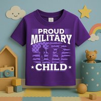 Purple Up for Military Proud Military Child Toddler T-Shirt
