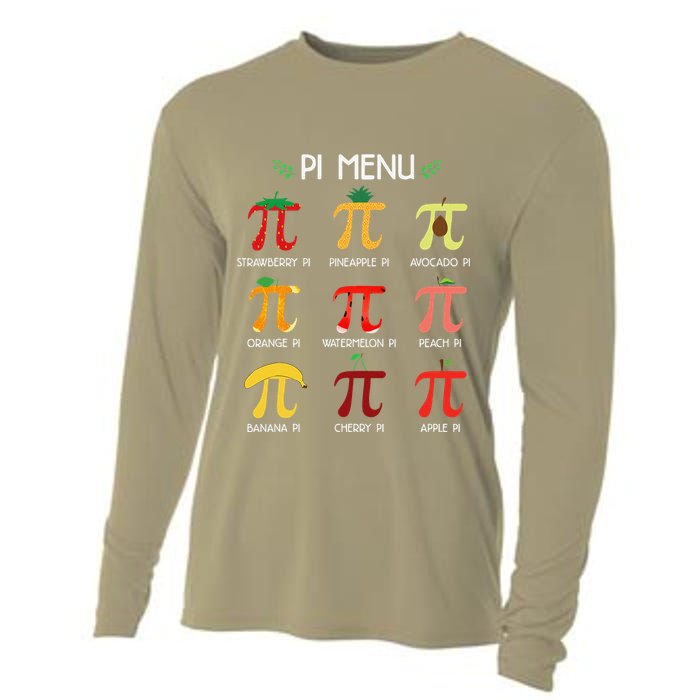 Pi U Funny Pi 3.14 Math Teacher Pie U Mathematics .Png Cooling Performance Long Sleeve Crew
