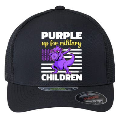 Purple Up For Military Month Of The Military Children Flexfit Unipanel Trucker Cap