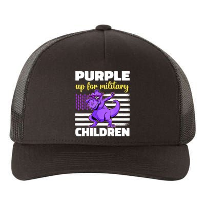 Purple Up For Military Month Of The Military Children Yupoong Adult 5-Panel Trucker Hat