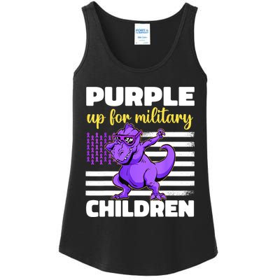 Purple Up For Military Month Of The Military Children Ladies Essential Tank