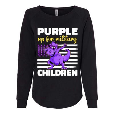 Purple Up For Military Month Of The Military Children Womens California Wash Sweatshirt