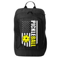 Pickleball Usa Flag Love Playing Pickleball City Backpack