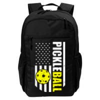 Pickleball Usa Flag Love Playing Pickleball Daily Commute Backpack