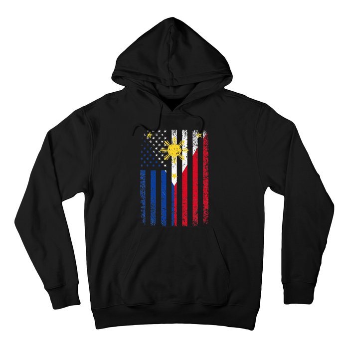 Philippines Usa Flag Hoodie