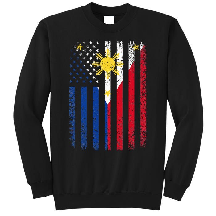 Philippines Usa Flag Sweatshirt