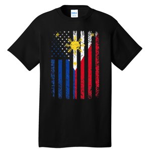 Philippines Usa Flag Tall T-Shirt