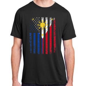 Philippines Usa Flag Adult ChromaSoft Performance T-Shirt