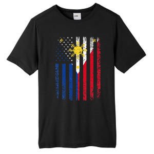 Philippines Usa Flag Tall Fusion ChromaSoft Performance T-Shirt