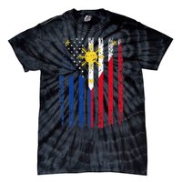 Philippines Usa Flag Tie-Dye T-Shirt