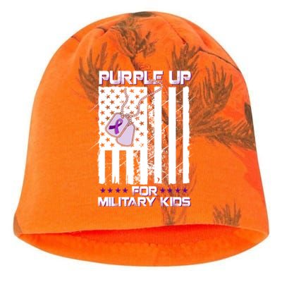 Purple Up For Military Meaningful Gift Military Month Heart Cool Gift Kati - Camo Knit Beanie