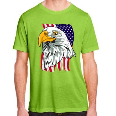 Patriotic Us Flag Pride Freedom Liberty American Bald Eagle Meaningful Gift Adult ChromaSoft Performance T-Shirt