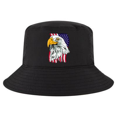 Patriotic Us Flag Pride Freedom Liberty American Bald Eagle Meaningful Gift Cool Comfort Performance Bucket Hat