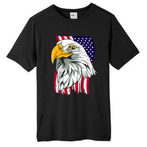 Patriotic Us Flag Pride Freedom Liberty American Bald Eagle Meaningful Gift Tall Fusion ChromaSoft Performance T-Shirt