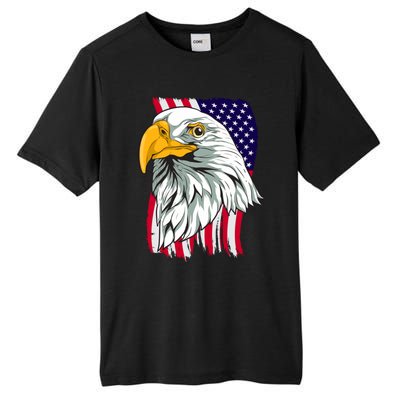 Patriotic Us Flag Pride Freedom Liberty American Bald Eagle Meaningful Gift Tall Fusion ChromaSoft Performance T-Shirt