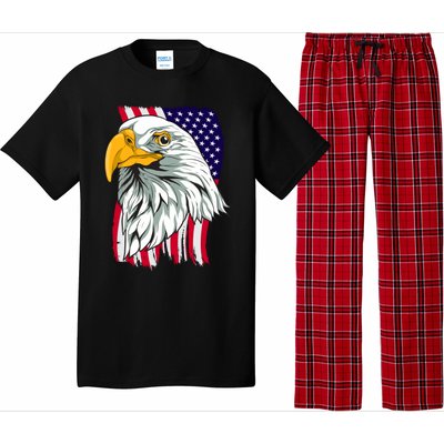 Patriotic Us Flag Pride Freedom Liberty American Bald Eagle Meaningful Gift Pajama Set