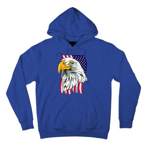 Patriotic Us Flag Pride Freedom Liberty American Bald Eagle Meaningful Gift Hoodie