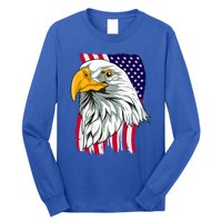 Patriotic Us Flag Pride Freedom Liberty American Bald Eagle Meaningful Gift Long Sleeve Shirt