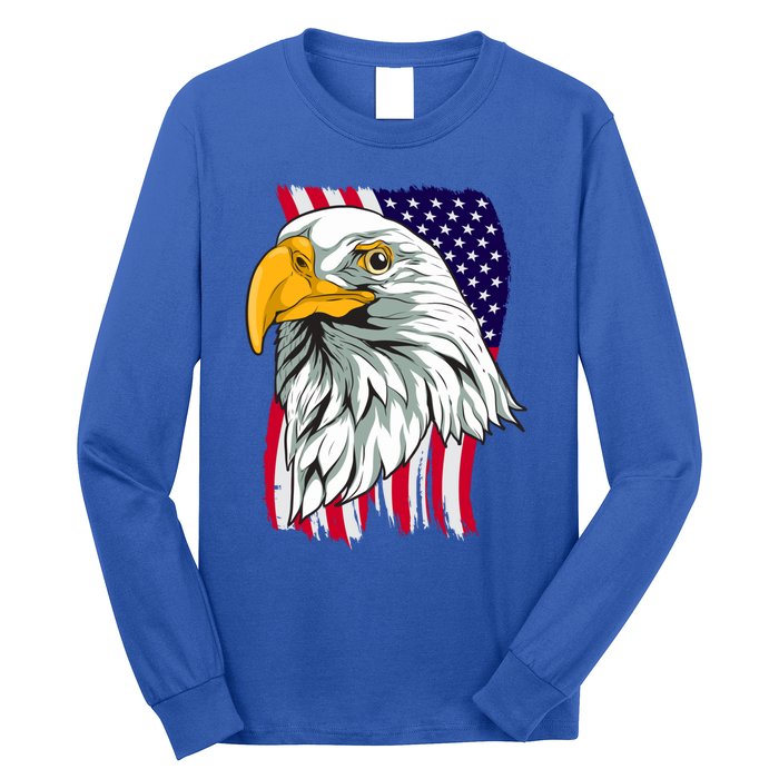 Patriotic Us Flag Pride Freedom Liberty American Bald Eagle Meaningful Gift Long Sleeve Shirt