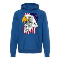 Patriotic Us Flag Pride Freedom Liberty American Bald Eagle Meaningful Gift Premium Hoodie