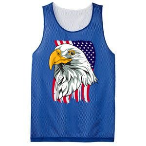 Patriotic Us Flag Pride Freedom Liberty American Bald Eagle Meaningful Gift Mesh Reversible Basketball Jersey Tank