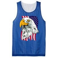 Patriotic Us Flag Pride Freedom Liberty American Bald Eagle Meaningful Gift Mesh Reversible Basketball Jersey Tank