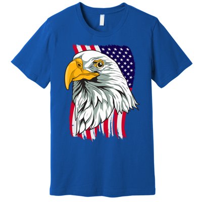 Patriotic Us Flag Pride Freedom Liberty American Bald Eagle Meaningful Gift Premium T-Shirt