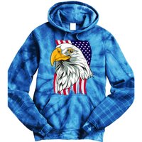 Patriotic Us Flag Pride Freedom Liberty American Bald Eagle Meaningful Gift Tie Dye Hoodie