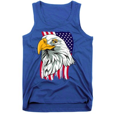 Patriotic Us Flag Pride Freedom Liberty American Bald Eagle Meaningful Gift Tank Top